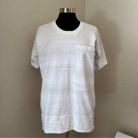 Lululemon Mudra Sweatshirt Righteous Stripe White Size 8 - Picture 4 of 14